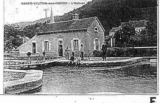 Ville de SAINTVICTORSUROUCHE Carte postale ancienne