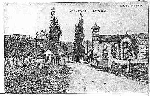Ville de SANTENAY Carte postale ancienne