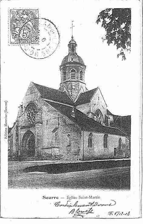 Ville de SEURRE Carte postale ancienne