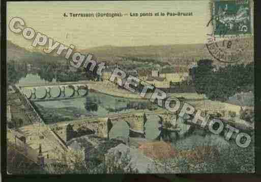 Ville de TERRASSONLAVILLEDIEU Carte postale ancienne