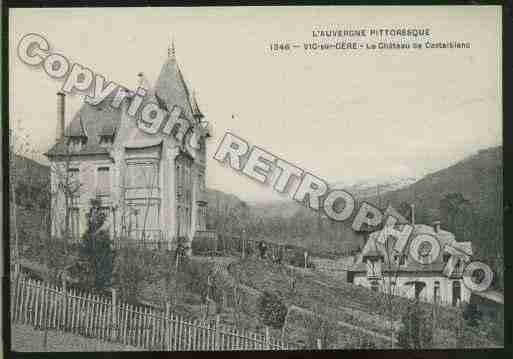 Ville de VICSURCERE Carte postale ancienne