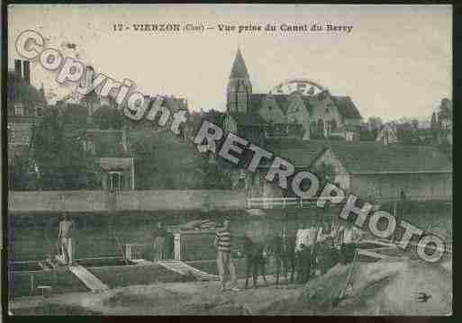 Ville de VIERZON Carte postale ancienne