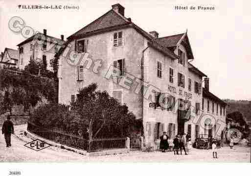 Ville de VILLERSLELAC Carte postale ancienne