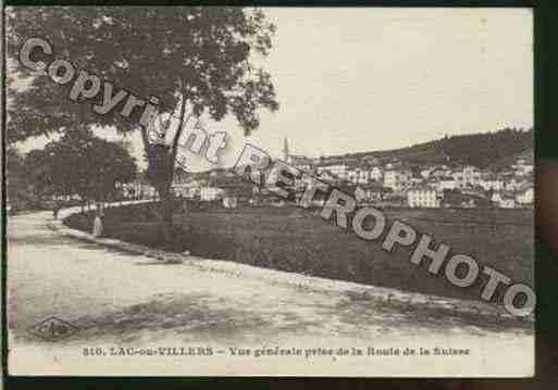 Ville de VILLERSLELAC Carte postale ancienne