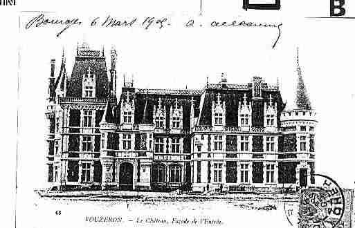 Ville de VOUZERON Carte postale ancienne