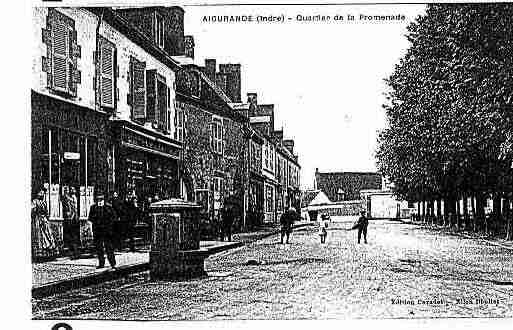 Ville de AIGURANDE Carte postale ancienne