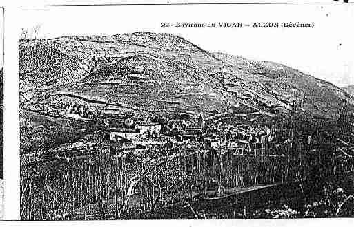 Ville de ALZON Carte postale ancienne