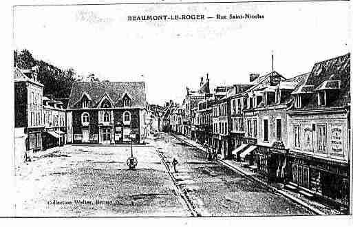 Ville de BEAUMONTLEROGER Carte postale ancienne