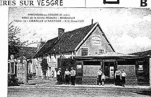 Ville de BERCHERESSURVESGRE Carte postale ancienne