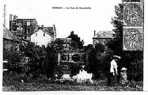 Ville de BERNAY Carte postale ancienne