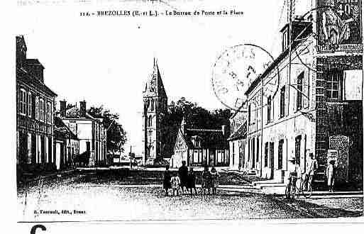 Ville de BREZOLLES Carte postale ancienne