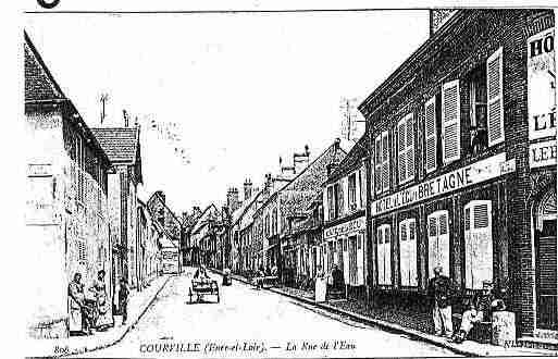 Ville de COURVILLESUREURE Carte postale ancienne