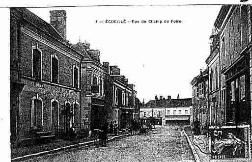 Ville de ECUEILLE Carte postale ancienne