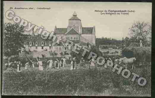 Ville de FONTGOMBAULT Carte postale ancienne