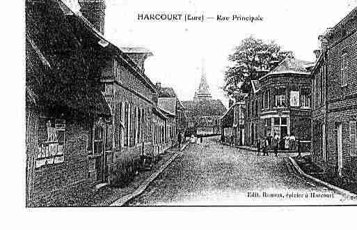 Ville de HARCOURT Carte postale ancienne