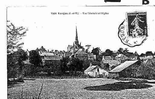 Ville de LANGON Carte postale ancienne