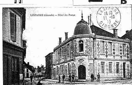 Ville de LESPARREMEDOC Carte postale ancienne