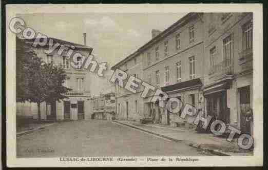 Ville de LUSSAC Carte postale ancienne