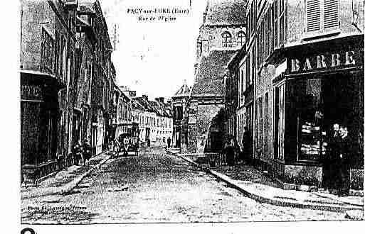 Ville de PACYSUREURE Carte postale ancienne