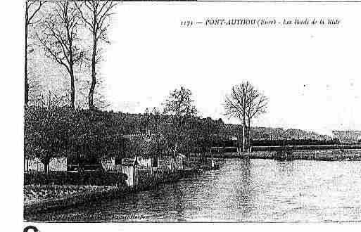 Ville de PONTAUTHOU Carte postale ancienne