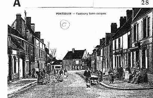 Ville de PONTGOUIN Carte postale ancienne