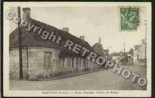 Ville de RESTIGNE Carte postale ancienne