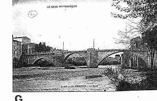 Ville de SAINTAMBROIX Carte postale ancienne