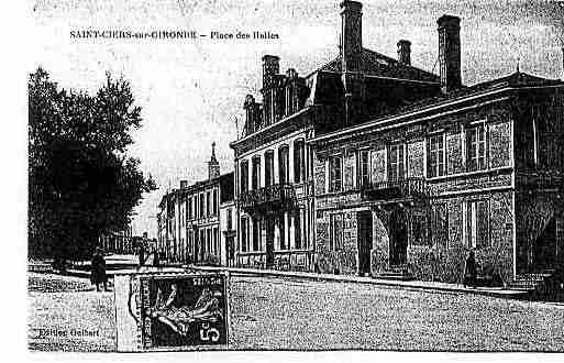 Ville de SAINTCIERSSURGIRONDE Carte postale ancienne