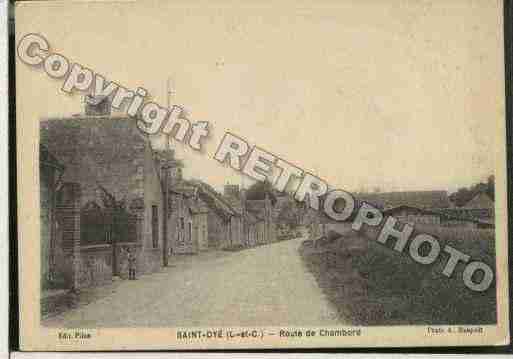 Ville de SAINTDYESURLOIRE Carte postale ancienne