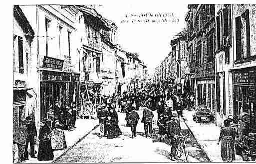 Ville de SAINTEFOYLAGRANDE Carte postale ancienne