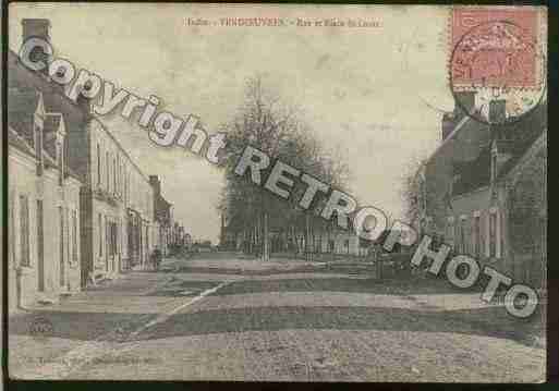 Ville de VENDOEUVRES Carte postale ancienne