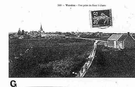 Ville de VERDES Carte postale ancienne