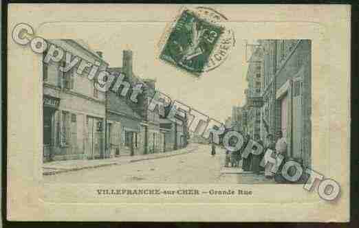 Ville de VILLEFRANCHESURCHER Carte postale ancienne