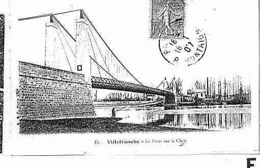 Ville de VILLEFRANCHESURCHER Carte postale ancienne