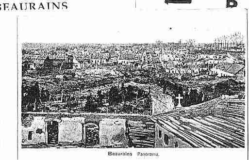 Ville de BEAURAINS Carte postale ancienne