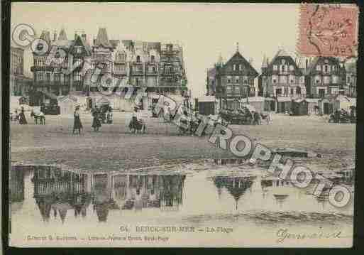 Ville de BERCK Carte postale ancienne