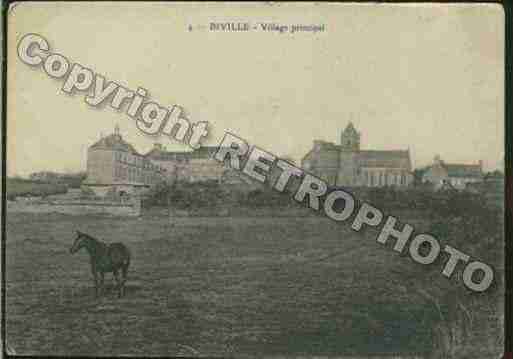 Ville de BIVILLE Carte postale ancienne