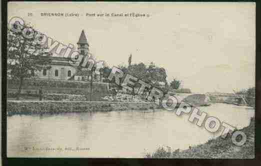 Ville de BRIENNON Carte postale ancienne