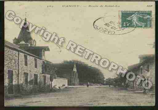 Ville de CANISY Carte postale ancienne