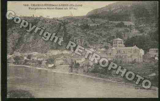 Ville de CHAMALIERESSURLOIRE Carte postale ancienne