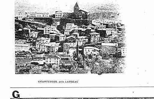 Ville de CHANTEUGES Carte postale ancienne