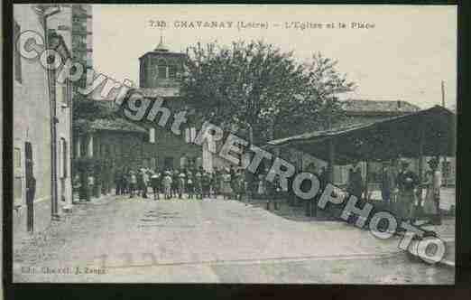 Ville de CHAVANAY Carte postale ancienne