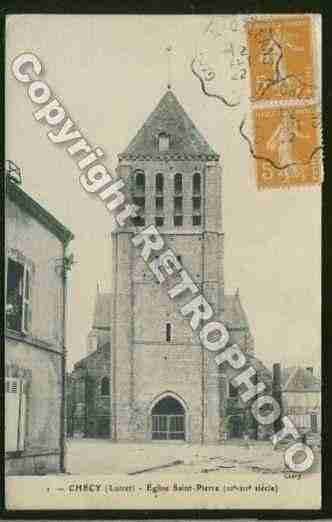 Ville de CHECY Carte postale ancienne