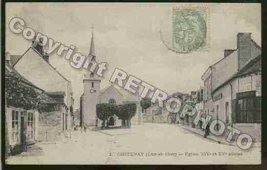 Ville de CHITENAY Carte postale ancienne