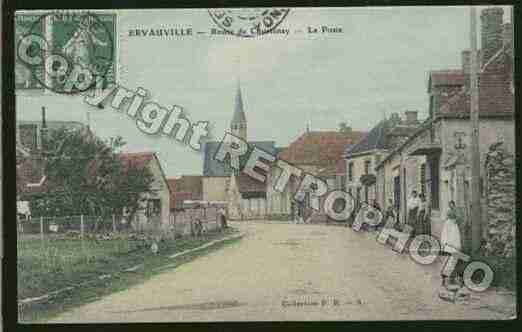 Ville de ERVAUVILLE Carte postale ancienne