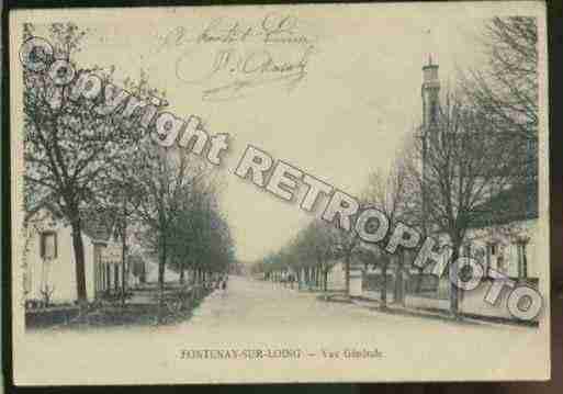 Ville de FONTENAYSURLOING Carte postale ancienne