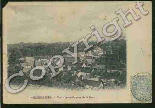 Ville de HUCQUELIERS Carte postale ancienne