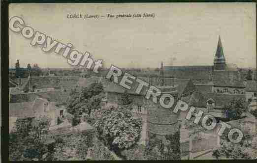 Ville de LORCY Carte postale ancienne