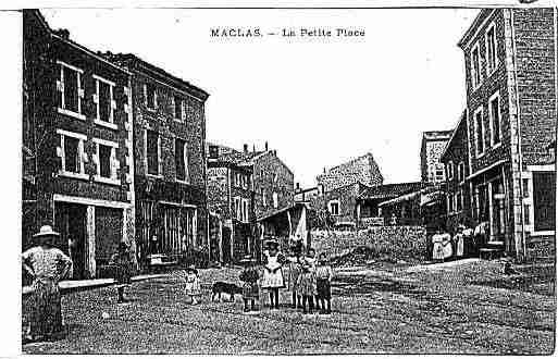 Ville de MACLAS Carte postale ancienne