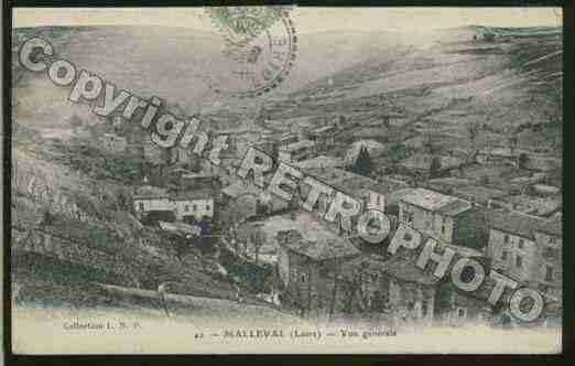 Ville de MALLEVAL Carte postale ancienne